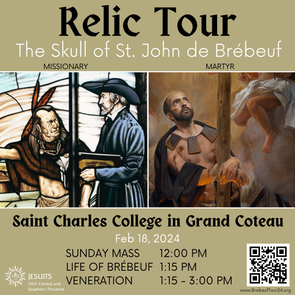 Relic TourSkull of St. John de Brebeuf Roman Catholic Diocese of Lafayette, Louisiana